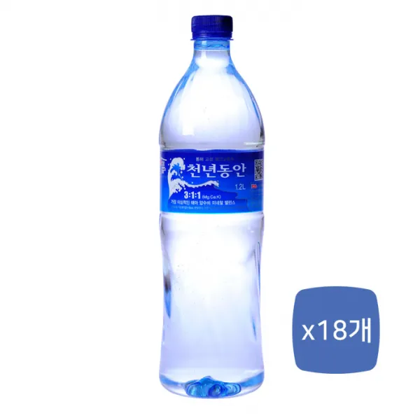 [맘스킹] 해양심층수 천년동안 경도 80 1.2L 18병, 단품