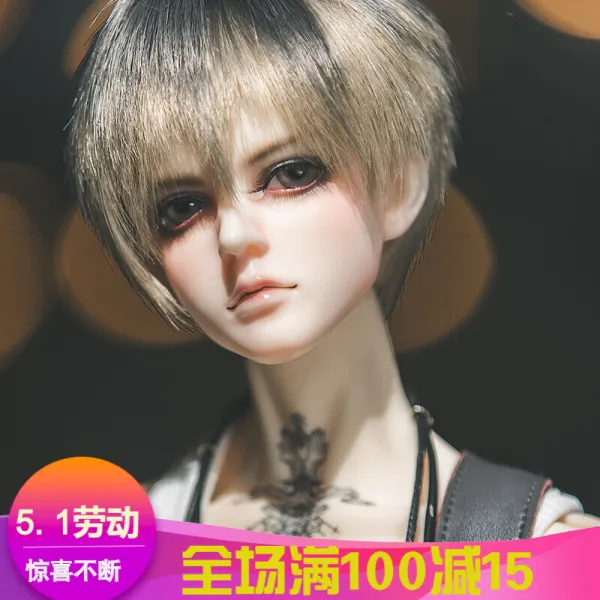마도 (马道) 조상 수판계인 (手) 형언 BJD 인형 SD 남자 아저씨체 완전세트 + 문신 2대 숙체보근
