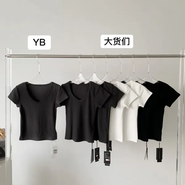 슬림핏 반팔티셔츠 마음이 느릿느릿해지다 하우스 지난 번 마지막 등장함 의 팬시 숏 V무적 여성 2022 4733530737