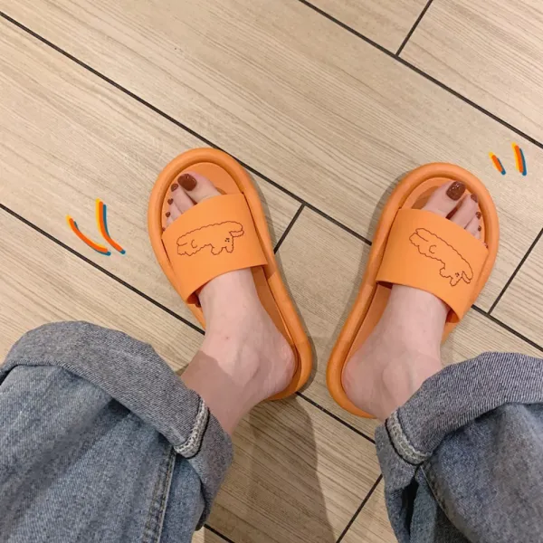 캐릭터 곰돌이 구름슬리퍼 가벼운 사무실 욕실슬리퍼 실내화 커플 가정용 욕실 샤워 미끄럼 방지