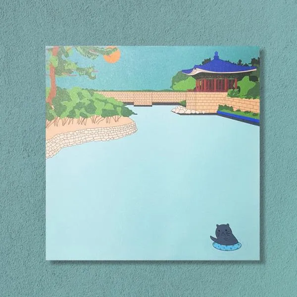 생활 용품경주여행 경주는 너무 예쁘다 동궁과 월지 떡메모지 경주굿즈 관광기념품 경주여행 경주기념품 경주상품필수품, 상품선택