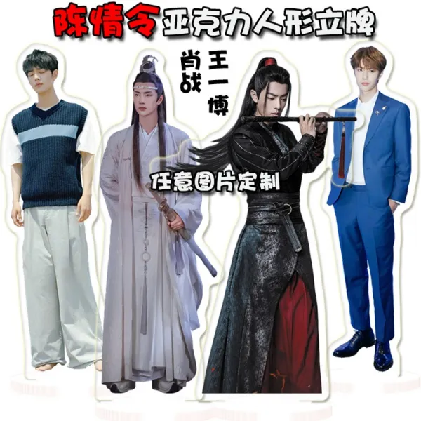 소전왕 박학다식함 주변 진정령 위무후 블루를 이끌어 냈다 기아크릴 스탠드 보드 Hirokun 똑같다 진열 장식품, 15cm 겹 층 양면 아크릴 세우다, 사진보내오면 맟춤제작