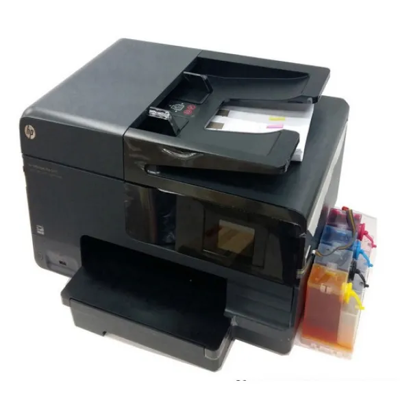 TWO1MALL [투지씨앤아이] 프리미엄 HP officejet pro 복합기+ 휘슬러 무한공급기 500ml /잉크젯 / 컬러 출력 복사 스캔 팩스/자동양면인쇄 자동급지장치 A4, 632217