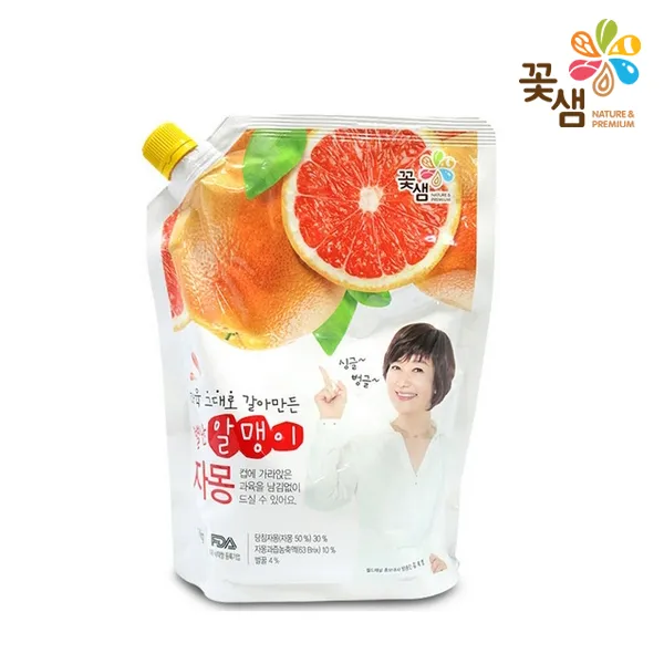 꽃샘 별난알맹이 자몽1kg, 1개