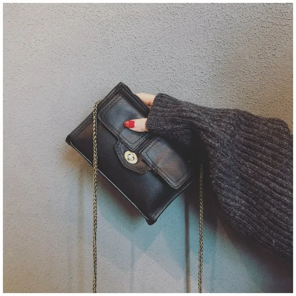 인싸템 소흑 가방 여성 트렌드 질감 크로스백 앤티크 봇짐 미니 스퀘어백