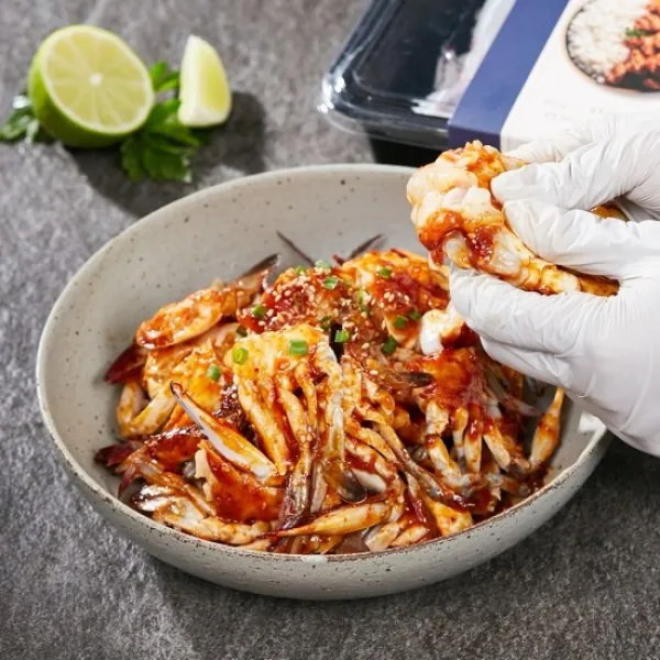 설래담 양념꽃게무침 650g 양념꽃게장