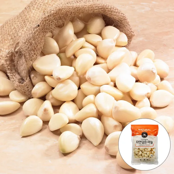 지구마을 국내산 깐마늘 햇마늘(대) 3kg(1kgx3), 1kgx3, 1box