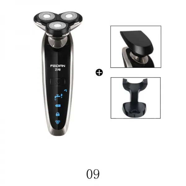 HY 전신워싱 4D 전기면도기 다목적직능 USB 충전식 스마트면도기 남성면도칼 XT19 A22, 09