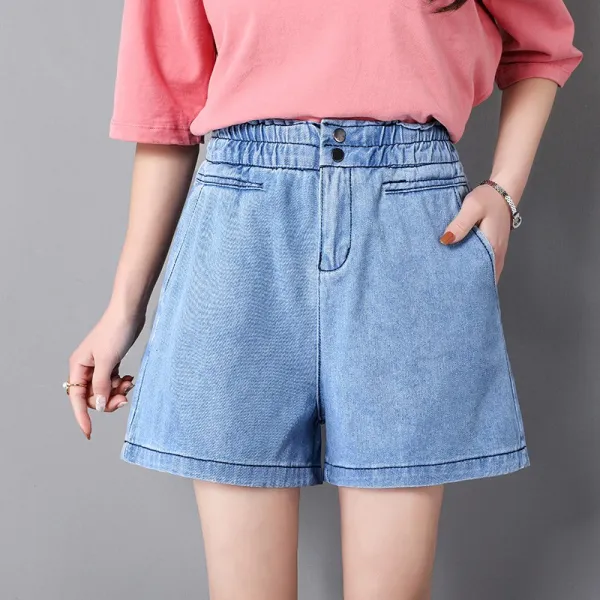 머머다 여성 청 반바지 자수 5부 여름 데님팬츠 08 Fuj08 589088328064_pspa