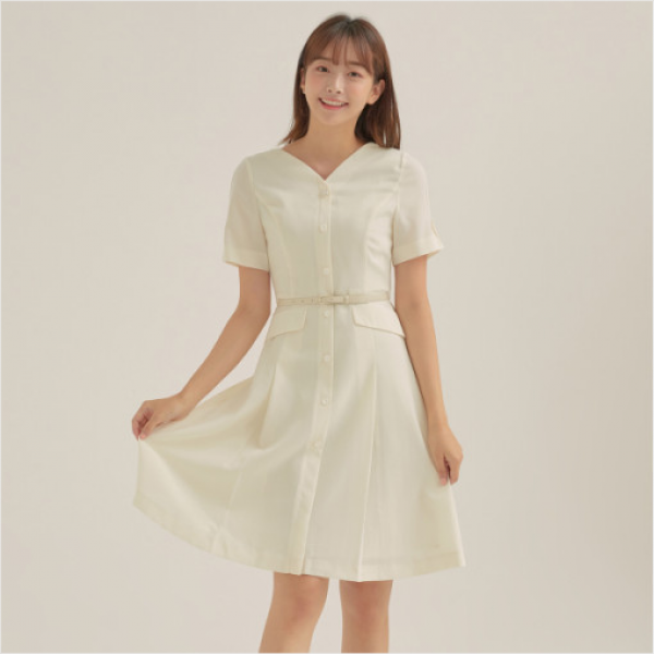  Nc 신구로점 로엠 브이넥 격식 원피스 Rmowa25r41
