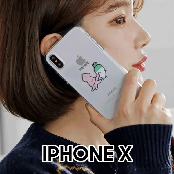 귀염뽀짝 시즌6 아이폰X 투명 젤리케이스