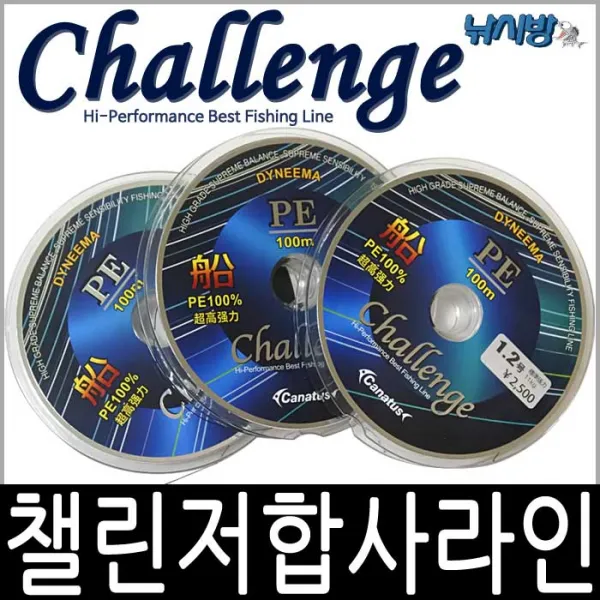 챌린저 PE합사(100m)-쭈꾸미 갑오징어 선상루어낚시 갯바위캐스팅낚시-
