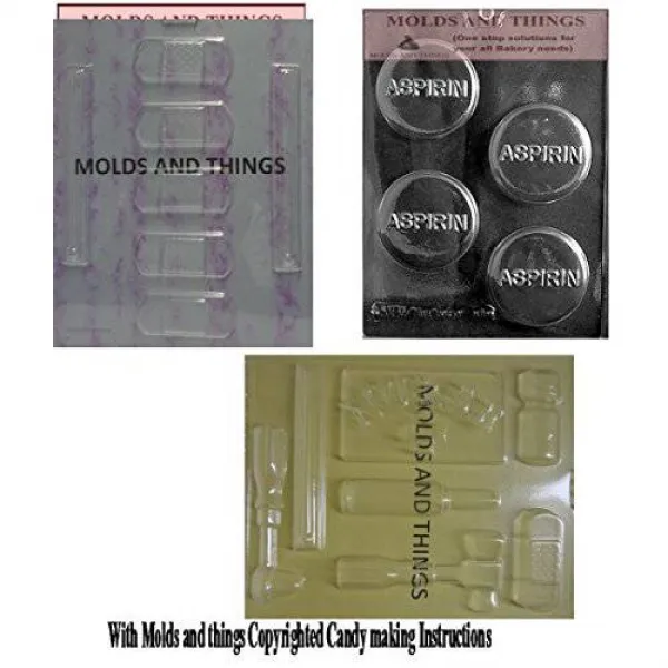 Bandaid and Thermometer Chocolate Candy Mold & Nurse Kit Cho/13469271, 상세내용참조