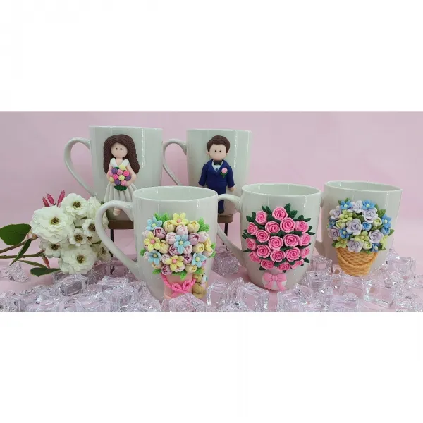 창조물산 3D머그컵 예쁜 커플컵 친구컵 선물컵(5종 선택1), 2. 여(LADY)