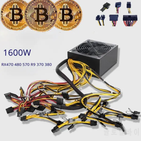 8 gpu 광업 장비 기계 Bitcoin 마이닝 지원 비디오 카드 RX470 RX480 RX580, 상세내용참조