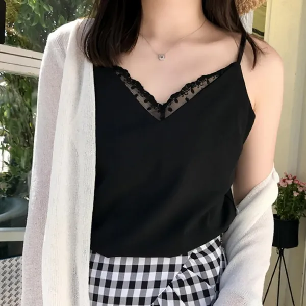 kirahosi 여자 민소매 베이직 블라우스 시폰 나시 윗도리 93호 Tr82rq