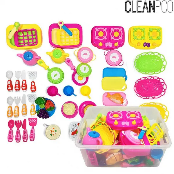 Sk텔링크 티에스컴즈 주방놀이세트 어린이소꿉놀이 주방요리기구사용교구 주방놀이