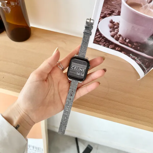 Tatan 적용 캔버스천 부드러운 보카시 사과폰 Iwatchse