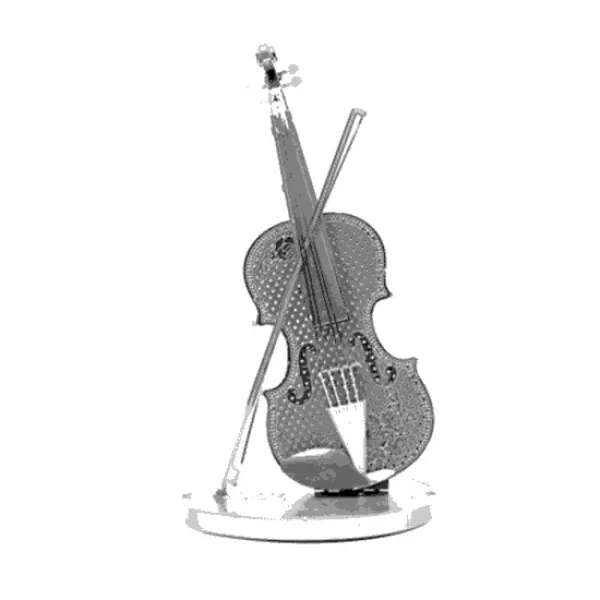 바보사랑 3d 메탈퍼즐 미니 바이올린 실버/출산 육아 완구 매트 유아동퍼즐 종이 입체퍼즐