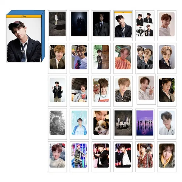 Kpop 7 개/대 방탄 소년 5th Muster Magic Shop Dvd Lomo 카드 Photocard 정국 지민 진 스가 J Hope 팬 컬 16 J Hope 1
