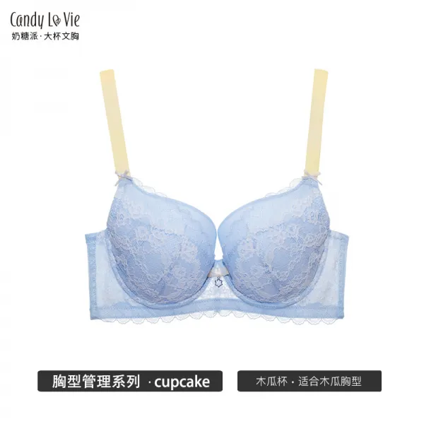 젖당파 컵 CUPCAKE 보라색 레이스 이지 볼륨업 배기 측수함 안정 얇은 대흉