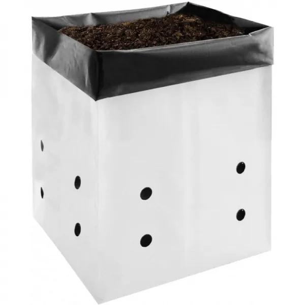 VIVOSUN 50- 팩 식물 용 5 갤런 재배 가방 묘목 및 뿌리 뿌리 기용 흑백 소재 : 정원 및 야외, 단일옵션