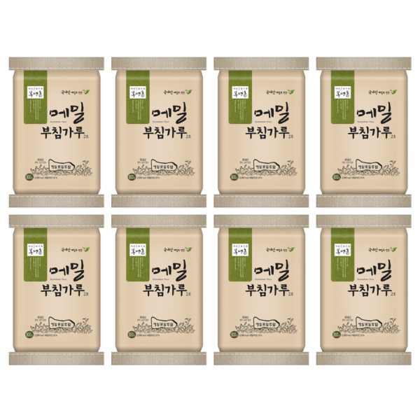 메밀꽃필무렵 봉평촌 메밀 부침가루 800g, 8개