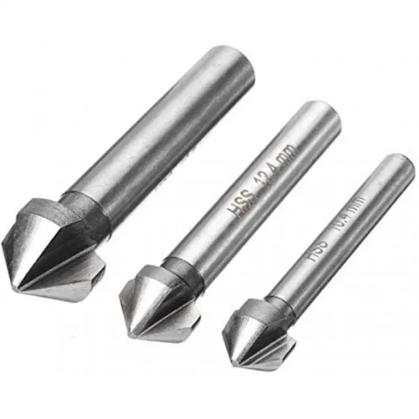 스페인 3개의 냉소적인 카운터싱크 세트 90o 8.3mm 12.4mm 16.5mm 단일옵션