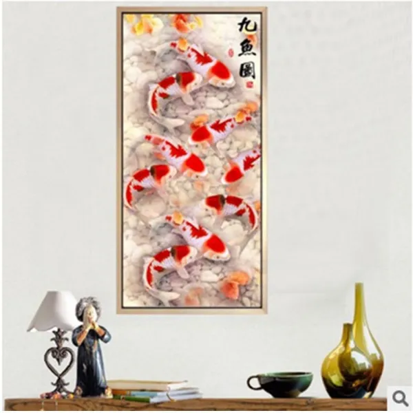 더라이트 거실 원형 전체비즈 보석십자수 구어도 집들이선물 19200316, 80*40cm