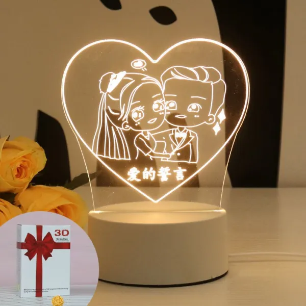 새로이 함 남자 친구 여성 선생님 칠석 스승의 날 졸업 발렌타인데이 독창적 트윈, 애정의 맹세 USB 타입 선물