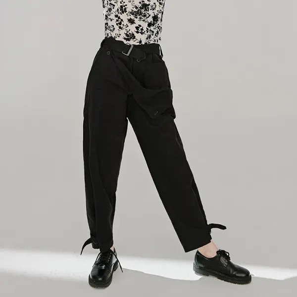 Okseller1 힙합패션 유니크 배기핏 일자팬츠