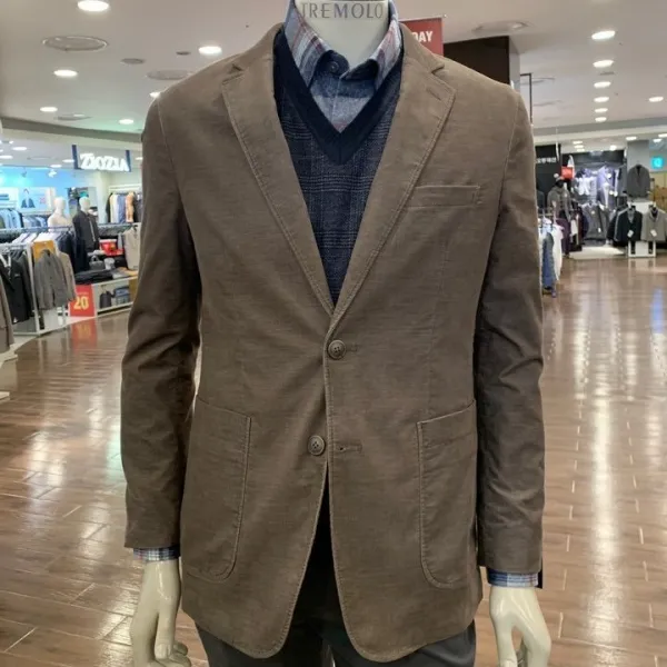 세정 인디안 트레몰로 19년 남자 스판 굿 카멜 컬러 캐주얼 면 자켓