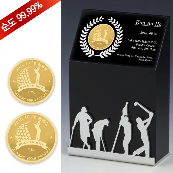 순금 골프 코인 트로피 11.25g 24k Cg300gf 