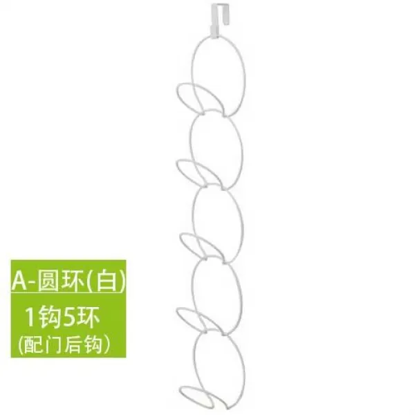 가방걸이 모자 스카프 수납 행거 문뒤 옷장 옷걸이 편리한기구 정리 고리구멍, T01-화이트(문하생 뒤걸이 후크), 기본