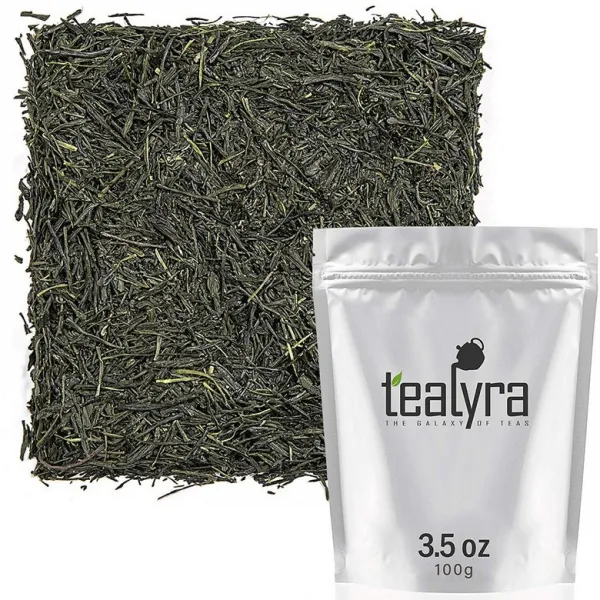 [미국직구]Tealyra 유기적 야메 일본 재배 수제 프리미엄 제일 플래시 옥로 녹차 느슨한 잎 차 카페인 미디엄 100g (3.5oz), 선택, 상세설명참조