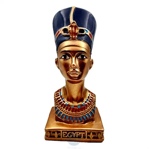 NMT Mindful 고대 이집트 여왕 Nefertiti 흉상 동상 가정 장식 조각품 - P0218087ZNV2995, 기본