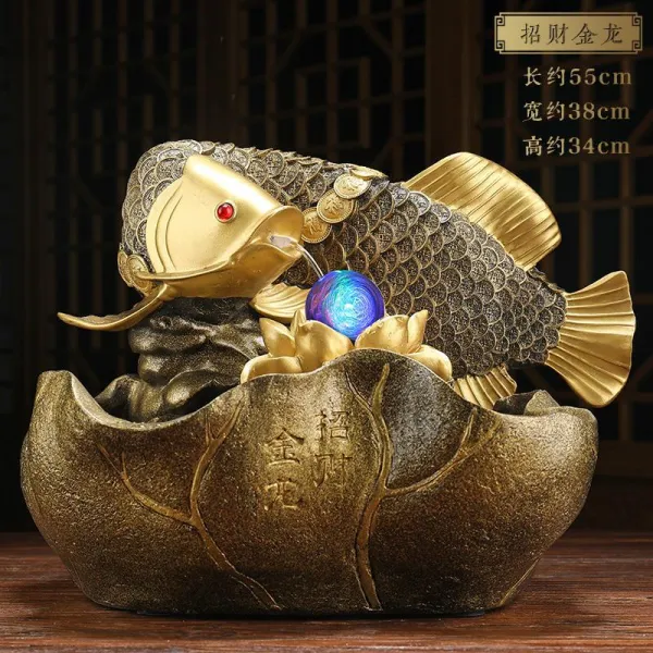 모드의 옷 구르다 흐르는물 마네키 금룡어 열다 새 선물 개업 기프트 실용적 통큰 x3개, 큰사이즈 라지