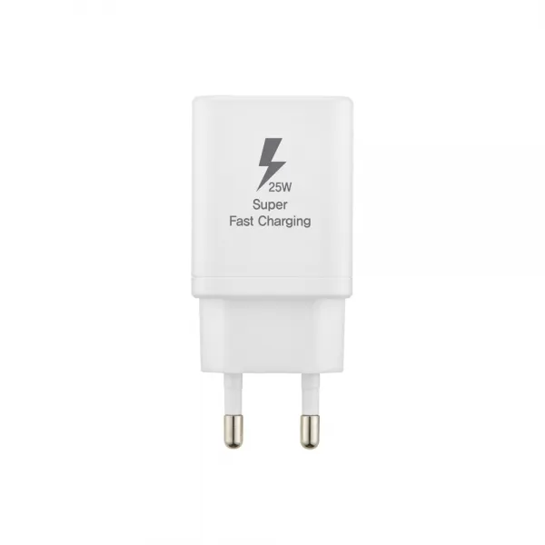 지파워 초고속 25W PD 3.0 PPS 휴대폰 핸드폰 고속 충전기 C TO C 케이블 포함, 화이트, 1개