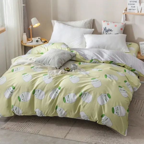 무한질주 더블침대 100 풀패딩 단건 순면 코튼 싱글 15M1 8메터 페어 200X230 기숙사, 낙천가이다 엘로