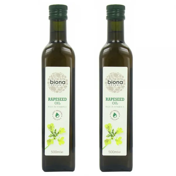 비오나 Biona 냉 압착 오일 Rapeseed Oil 유채유 채종유 고급유 500ml 2팩