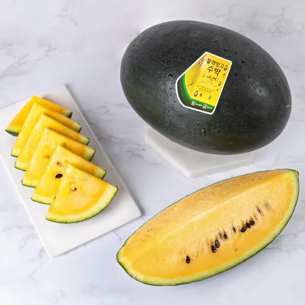 비파괴당도선별 고당도 수박 블랙망고수박, 1box, 블랙망고수박 1.5-2kg*2통