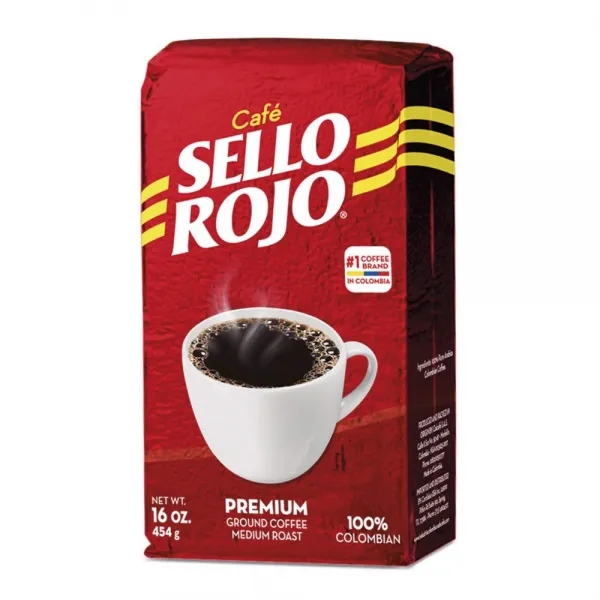 Sello Rojo 1LB 커피 무 쓴 뒷맛과 가슴 가진 부드러운 맛 커피 미디엄 로스트 그랜드 콜롬비아 커피 카페 드 콜롬비아, 선택, 상세설명참조