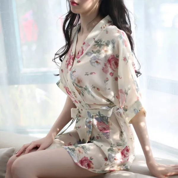 홀복 섹시한 잠옷 여성투명 내복 도발적인 투시가능 도발하는 느낌 비스코스 치마잠옷 얇은타입