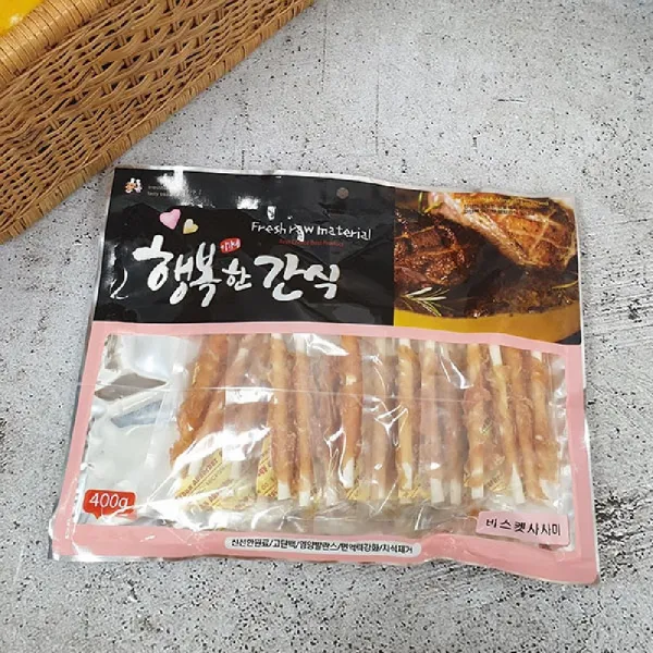 피디엠에스샵_애견용 행복 비스켓사시미 (400g)+pdms픞, ★이상품만족해요!!, ★이상품만족해요!!