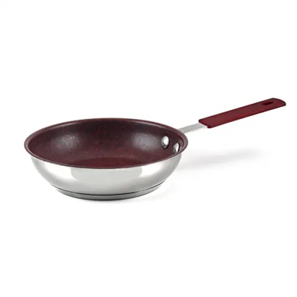 역사 – 단조 – 6 인치 스테인리스 스틸 붙지 않는 프라이팬 – 편안한 손잡이 – 최대 500 도의 오븐 안전 – 모든 스토브와 호환 – 독점적 인 비 접착 내화 코팅, 본상품