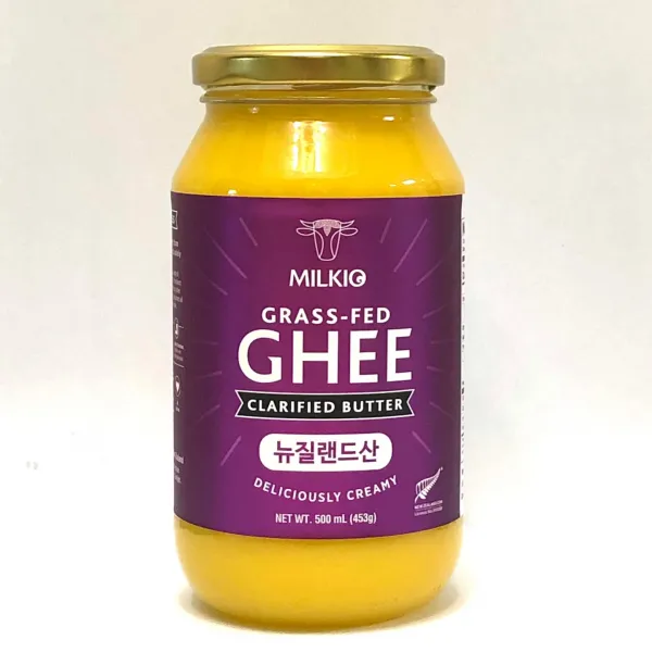 (뉴질랜드) 밀키오 목초사육 방탄커피 기버터 Ghee 453g (500mL)