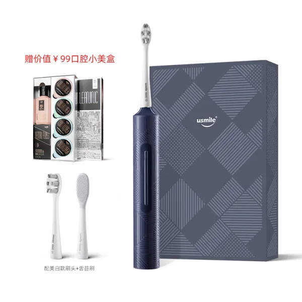 음파전동칫솔모 USMILE 고침 김치를 자극하다 남성 여성 충전식 커플 타입 당 1972980506, 탑 블루 배합 2개 카모 박쥐 _첩을