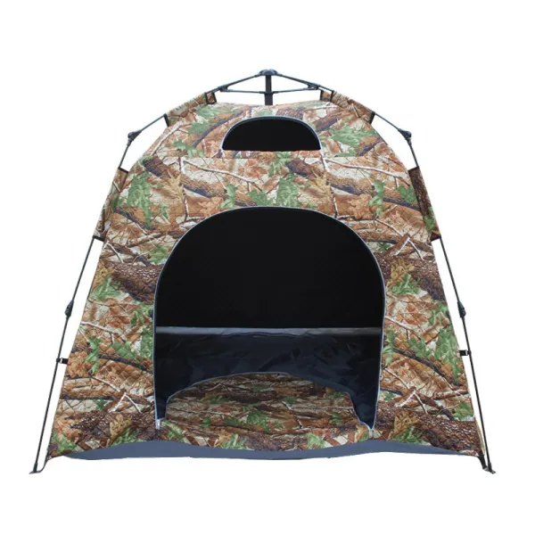 겨울텐트 길을 방문하다 부락 자동 면 얼음낚시 보온 방한 34 인, 나무 줄기 카모플라주