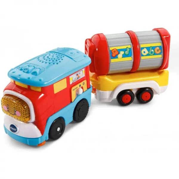 VTech Go! 가다! 유조선 자동차가있는 스마트 휠화물 열차 어린이 유아 소년 및 소녀를위한 장난감 1 2 3 4 5 세, 단일옵션