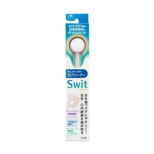 재팬 인터내셔널 커머스 혀 크리너 Swit(스 위트)1개 혀 크리너 혀 브러시탕 클리너 구취 구내 잡균 나노, 1